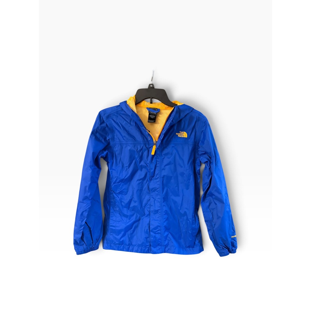 The North Face Kids Blue HyVent Rain Jacket Hooded Full Zip Large